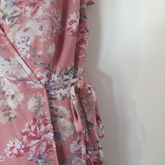💗 Bohoo MATERNITY floral pink mid dress uk size 12 - Picture 3 of 7